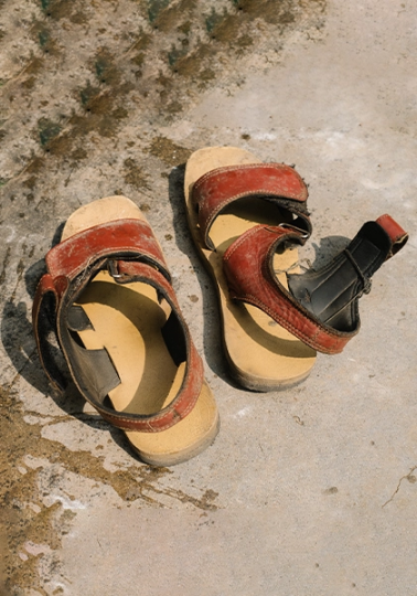 Pair of custom shoes